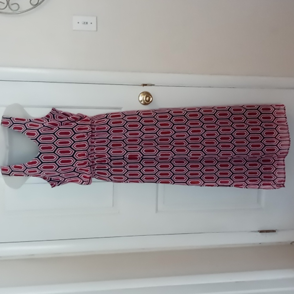 Banana Republic geometric print maxi dress size 10